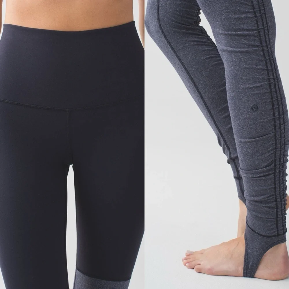LULULEMON Wunder Under Stirrups Scrunch Yoga Leggings